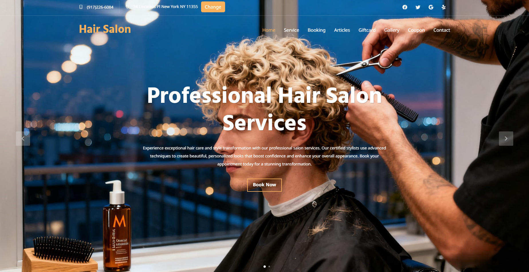 Salon2 Template